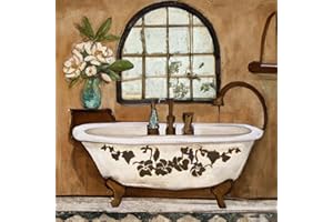 Reofrey DIY Salle De Bain Diamond Painting Accessoires, Paysages 5D Broderie Diamant Kit Complet Point De Croix Strass Diamant Painting, Peinture Diamant Craft Home Artisanat Murale Décor 35x35cm C5