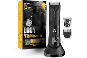‎KIBIY Intimrasierer Mann, Kibiy Elektrischer Körperrasierer Herren mit LED-Licht & Display, IPX7 Wasserdichter Intim Rasierer für Männer