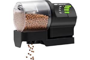 Ycozy Alimentador Automatico Acuario, Dispensador De Comida para Peces, Dispensador Comida Peces con Temporizador Recargable para Tortugas/Peceras & Vacaciones con Fin De Semana
