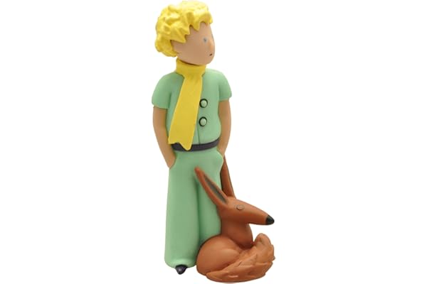 Plastoy Le Petit Prince Figurine Petit Prince et Le Renard - Résine - 7 cm