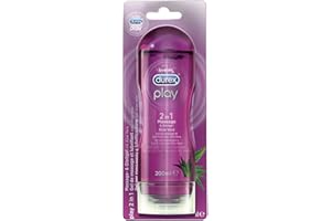 RECKITT Durex Play 2 w 1 masaż i żel smarujący, aloes, 1 opakowanie (1 x 200 ml)