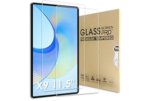 Bighan 2 Pack Screen Protector Compatible with Honor Pad X9 11.5", 9H Hardness Tempered Glass Film Clear Anti-Bubble Full Coverage foil