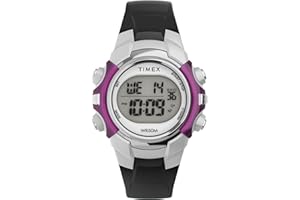 Timex Sport zegarek unisex 33 mm – czarny pasek z żywicy, tarcza cyfrowa, koperta w kolorze czarnym, TW5M62700