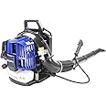Hyundai Petrol Backpack Leaf Blower, 170mph, 52cc 2 Stroke Engine With Support Harnesses, Anti-vibration, 55 Mins Per Litre Of Fuel with 3 Year Warranty , Blue