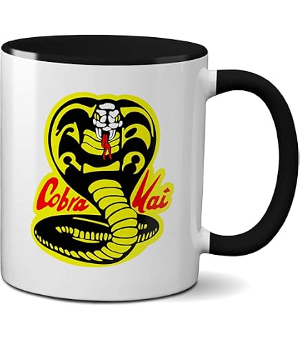 Cobra Kai „No Mercy“ Kaffeebecher – Keramik, 325 Ml, Mit Farbigem Innenbecher