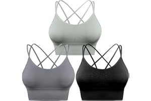 Sykooria Sujetador de Yoga Sujetador Deportivo para Mujer Almohadillas Extraíbles Top Deporte para Gimnasio