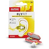 Alpine FlyFit Ear Plugs - Regulate Air Pressure to Prevent Eardrum Pain - Soft Filters Designed for Travel - Comfortable Hypo