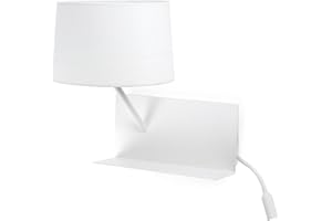 Faro Barcelona 28415 - HANDY Lampe applique blanche avec lecteur LED gauche