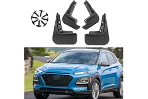 ‎ERMWALR ERMWALR Schmutzfänger für Hyundai Kona 2018–2023, 4 Stück, ohne Bohren, Autokotflügel, flexibler PP-Schmutzfänger, Spritzschutz (Hyd Kna 18-23)