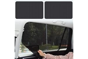AIXIMA Sonnenschutz fürs Auto Vorhang,2 Stück Magnetisch Sonnenschutz Vorhang,Sonnenschutz Auto Baby,UV-Schutz Wärmeisoliert,Schutz der Privatsphäre,Seitenscheibe Universal für Personenkraftwagen
