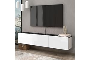 ATELIER MOBILI THE LEADER OF THE INTERCHANGEABLE FURNITURE Atelier Mobili Floattv Stand for 75 Inch tv, Floating Entertainment Center