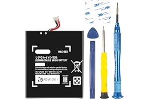 FLSTOR HAC-003 Batterie de rechange pour console Nintendo Switch 2017 Handhold HAC-001 6000 mAh HAC-003 Kit de réparation de batterie