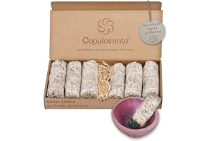 Copalosanto - Salvia Apiana Pack 6 Enheter | Perfekt för Meditation, Yoga och Avkoppling