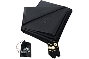 Alyoen Camping Tarp Tent Footprint, Ground Sheet for Camping, Multi-Purpose Waterproof, Camping Essentials, Tent Carpet & Mat, Tarpaulin for Hiking, Backpacking and Beach Use, 219cm x 150cm