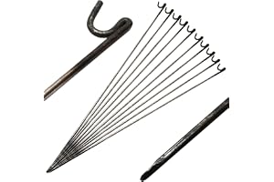 Oypla Safe Net Steel Barrier Fencing Pins 10mm x 1150mm Pack Of 20