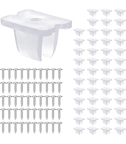 30 Supports De Montage En Acier Inoxydable Pour Bande LED 8x16mm - Clips Avec Vis, Pour Fixation Néon Intérieur/extérieur - 12