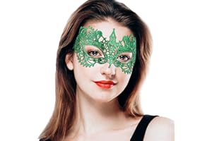 Takmor Venezianische Maske Damen, Spitze Catwoman Maske Maskenball Maske Damen Augenmaske Halloween für Karneval Valentinstag Kostüm Party Nachtclub Gesichtsmaske