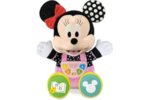 Clementoni Baby Cuentacuentos Mouse Peluche Interactivo con Voz de Minnie, Multicolor, Mediano (61370),Exclusivo en Amazon