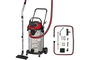 Einhell Aspirador en seco y húmedo TE-VC 2240 SACL (1500 W, 225 mbar, filtro de pliegues HEPA incl. sistema de limpieza de filtro, 40 l, clase de protección frente al polvo L, enchufe automático)