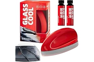 LYOVEU gluschweinde schaumreiniger für autoscheiben,ölabweisende folie für autoscheiben,multifunktionale kfz-ölfilm-reinigungsbürste,ölfilm-entferner für windschutzscheiben,glasreiniger auto,entferner auto