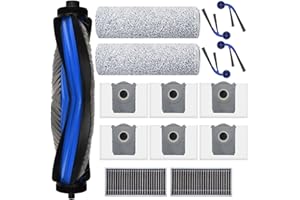 Accessoires pour Ecovacs Deebot T80 omni, JKOISL 1*brosse à rouleau principale 6*sacs à poussière 4*brosses latérales 2*filtres 2*serpillières