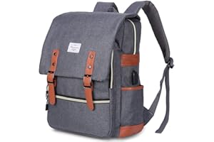 MODOKER Vintage Laptop Backpack for Women Men,School College Backpack