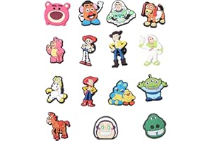 GRADESAFE 15, 30, Mixed, Girl Or Boy Superhero Famous Cute Cool Funny Random Colourful Shoe Charms Decorations For Croc Clog Shoes, Bracelet And Wristband For Women & Men No Duplicates