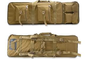 DFANCE Bolsa para Doble Rifle Escopeta Airsoft,Bolsa Táctica Funda para Arma Funda para Transporte de Armas, Mochila para Carabina,Coleccionistas de Armas,pour Caza Escopeta Airsoft
