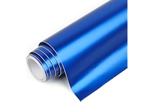 IModeur Vinilo adesivo Blu galvanizzato, 30,5 cm x 214 cm pellicola adesiva Blu, vinile Blu per Cricut, Silhouette Cameo, La maggior parte delle macchine da taglio