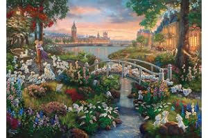 Schmidt 59489 Thomas Kinkade: Disney 101 Dalmations Jigsaw Puzzle (1000pc), Colourful