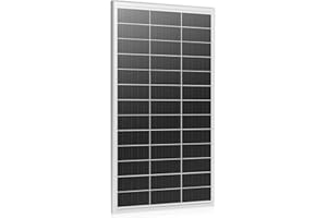 WERCHTAY Panel solar monocristalino de 12 V 200 W, módulo solar con marco de aluminio de alta eficiencia, tecnología SMBB, módulo fotovoltaico para baterías, barcos, casas móviles, cobertizos de jardín, casas