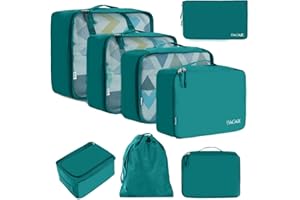 BAGAIL Organizery do pakowania, 13-częściowy zestaw, lekkie akcesoria do przechowywania w walizce.