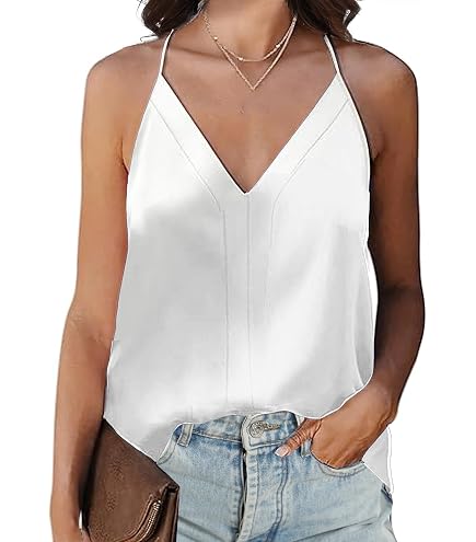 Canottiera da donna senza maniche, scollo quadrato, con spalline