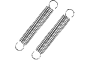 GUNGY Ressort de Traction 75mm Ressorts de Tension avec Crochets Ressorts en Acier Inoxydable Diamètre du Fil 1,5mm Diamètre Extérieur 12mm Force 6,0kg 2 Pièces