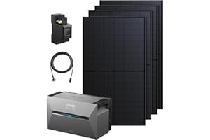 Anker SOLIX Balkonkraftwerk mit Speicher, Solarbank 3 E2700 Pro (2680Wh), bis zu 16kWh Kapazität, 4× 500W Solarpanels, 4 MPPTs (3600W), 1200W bidirektionales Laden, Anker Intelligence, Plug&Play