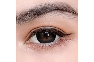 ADAGENO Sehr stark natürlich deckende Schwarz Kontaktlinsen farbig - Natürlich Aussehende Dezente Farbige + Behälter, 1 Paar (2 Stück), DIA 14.50, 1 Monatslinsen (0.00 Dioptrien,Schwarz)