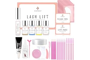 Rehaussement de Cils, Aikvigss Rehaussement Cils avec Teinture kit 4 en 1 Teinture et Lifting Professionnel et Sourcils,Lifting Rapide et Cils Volumineux,Sûr et Efficace