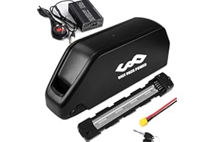UG BATTERY (UK Warehouse) Ebike Battery 52V 25AH with Charger, Lithium Electric Bike Battery for EBIKE conversion kit 48v 52v 1500w 1000w 750w 500w motor
