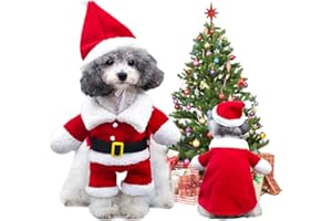 Irayin Navidad Ropa para Mascotas, Patrón navideño Prendas de Punto Cálido, Ropa Perros Navidad, Disfraz de Navidad para Mascotas, Disfraz de Gato Navidad,para la Fiesta de Navidad de Mascotas(M)