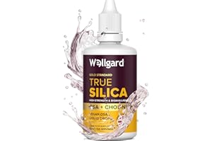 Silicium Supplement, Wellgard True Silica – Stabilised Silicon with Choline and Ortho Silicic Acid (OSA), Vegan Liquid Supplement for Skin, Hair, and Nails, 60ml