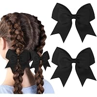 10 Stück Große Haarschleifen Für Frauen & Mädchen – 20,3 Cm, Französischer Stil, In 12 Farben, Mit Metallclip