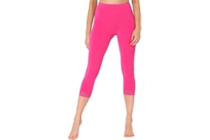Merry Style 3/4 Capri Leggings Damen Caprihose Blickdichte Leggings aus Viskose mit Spitze MS10-290