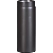 Firefix Ofenrohr, Bogen, 130 mm, 90 °, Stahlblech, mit Tür, Kaminrohr, Rauchrohr