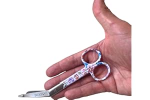 AQOS Tijeras enfermeria - Tijeras punta roma - Tijera punta Roma - Enfermera Apuros - TCAE Accesorios - Material para Enfermeras - Regalos Para Enfermeras - Tijeras Vendaje.