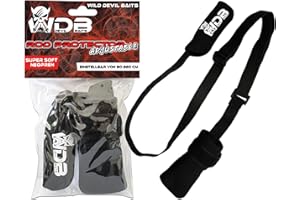 ‎ANGEL-BERGER Wild Devil Baits Rod Protector Adjustable Neopren Rutenschutz verstellbar Rutenband Rutenschoner Rutensocke Schutz für Angelruten