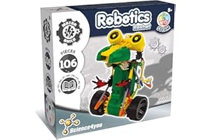 Science4you Rexbot Robotic - 106-częściowy zestaw robotów do budowania, dzieci od 8 lat - zamontuj interaktywnego robota dla dzieci za pomocą tych zestawów budowlanych; zajęcia ręczne dla chłopców i