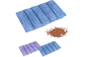 SuzziPad Microwave Heating Pad, Reusable Moist Heating Pads for Cramps, Joint Pain Relief, Sore Muscle, Heat Pad for Shoulder, Knee, Abdominal and Back (Blue)