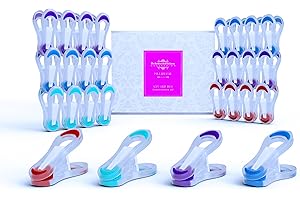 THE BARKWORTH & HATHAWAY COLLECTION Clothes Pegs for Washing Line – Soft Grip & No Metal Rust | Strong & Durable Laundry Pegs | Ideal for Washing Lines, Airers & Rotary Dryers | Weatherproof Pegs (Pack of 48)