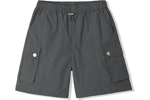 Rolanko Girls Shorts Sports Active Summer Cargo Shorts Teen Kids Running Gym Parachute Short Pants