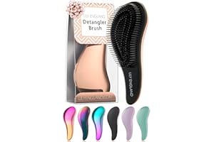 Brosse à Cheveux Démêlante Superbe Qualité Salon Coiffure - La Meilleure Brosse pour les Cheveux Fins, Épais, Bouclés, Secs et Humides et les Enfants, le Cadeau Idéale (Couleur Or Rose) - Lily England